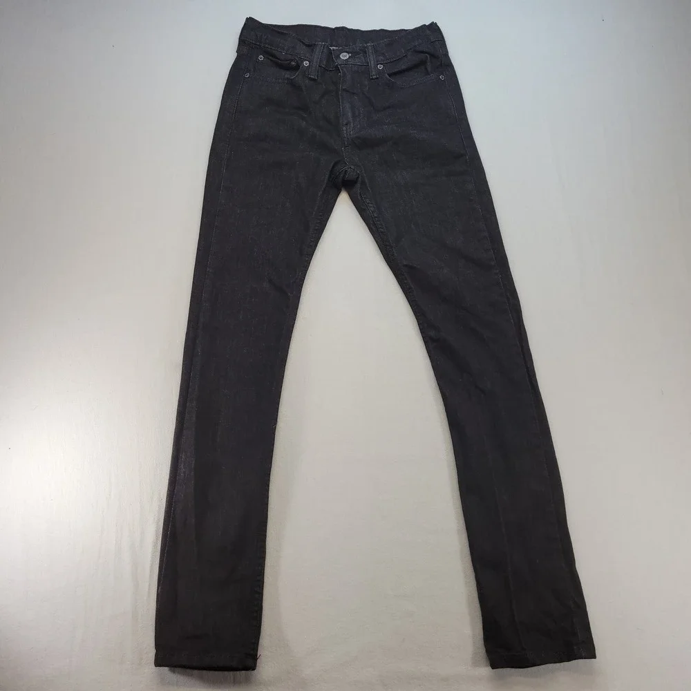 Levi's 510 Skinny Fit Jeans Mens 30x32 Black Denim Stretch Modern Casual